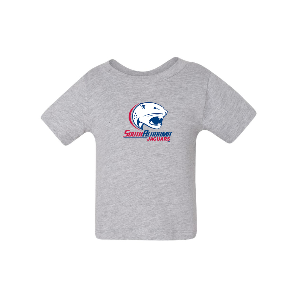 South Alabama Jaguars Logo BELLA CANVAS Infant Jersey Tee