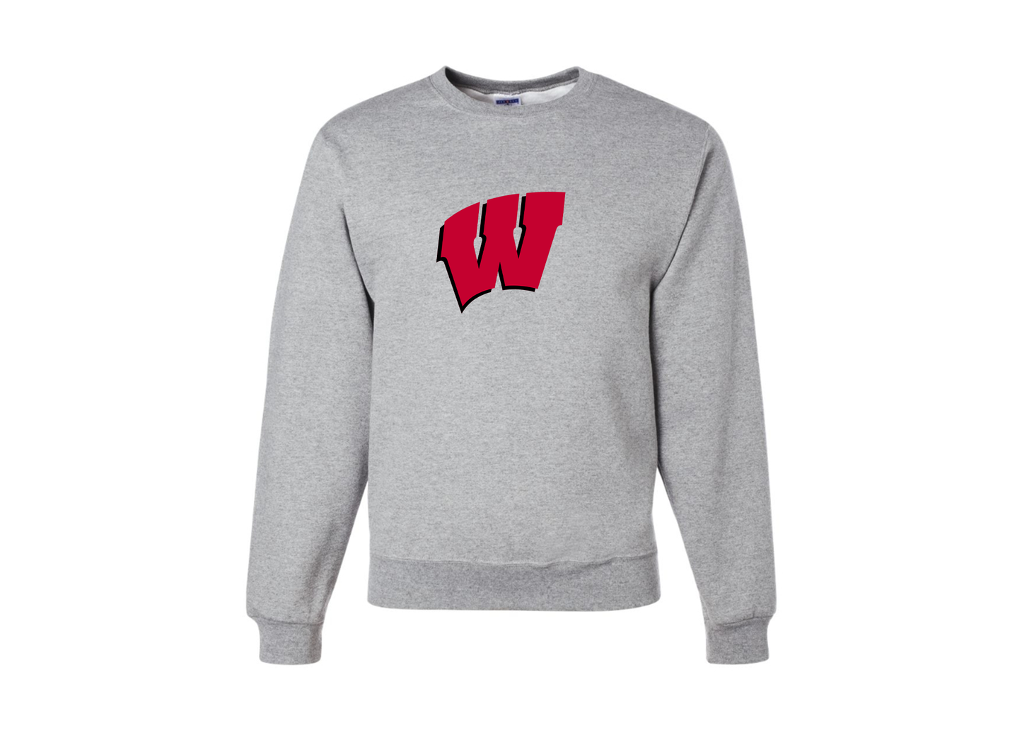 Men's Wisconsin Badgers JERZEES NuBlend Crewneck Sweatshirt