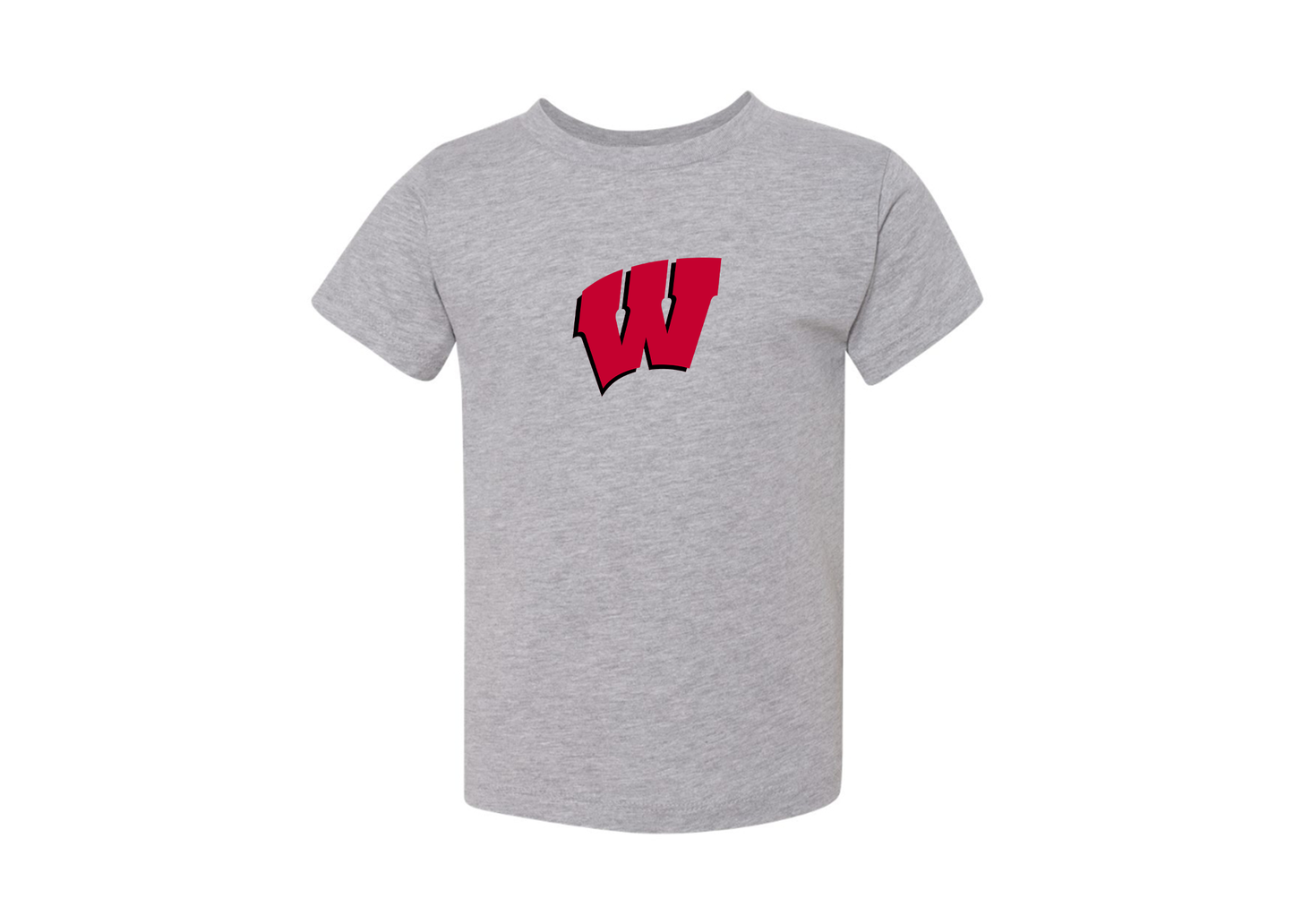 Wisconsin Badgers BELLA  CANVAS Toddler Jersey Tee