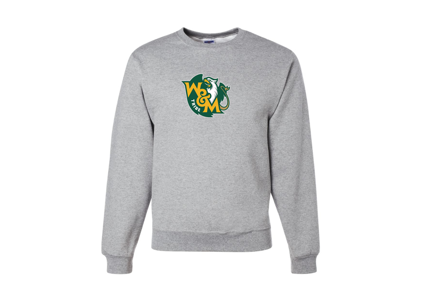 Men's William and Mary Tribe JERZEES NuBlend Crewneck Sweatshirt