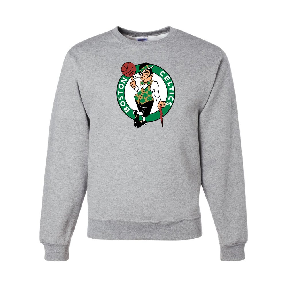 Men's Boston Celtics Logo  JERZEES NuBlend Crewneck Sweatshirt