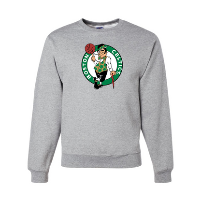 Men's Boston Celtics Logo  JERZEES NuBlend Crewneck Sweatshirt