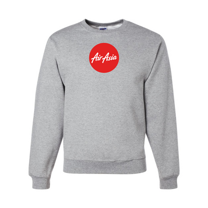 Men's Air Asia Logo  JERZEES NuBlend Crewneck Sweatshirt