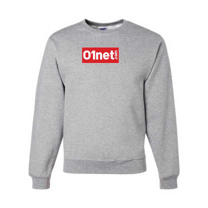 Men's 01net Logo JERZEES NuBlend Crewneck Sweatshirt