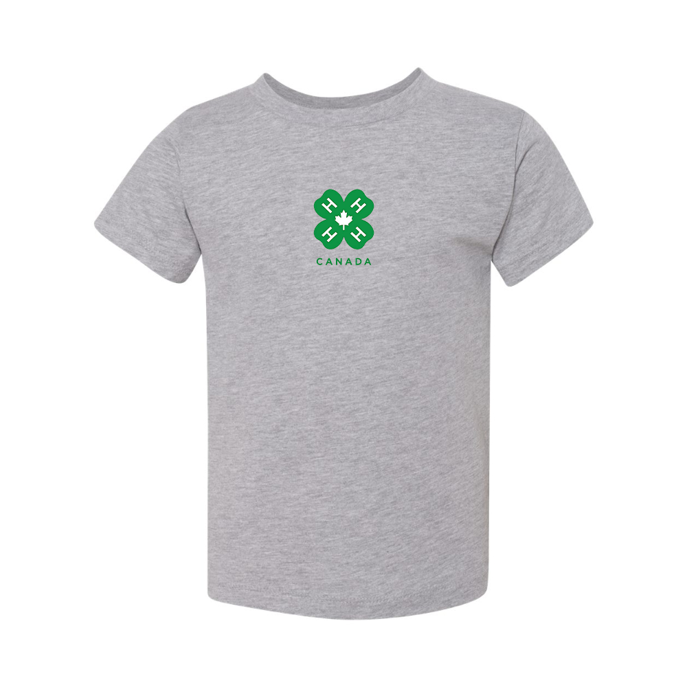 4H Canada Logo BELLA  CANVAS Toddler Jersey Tee
