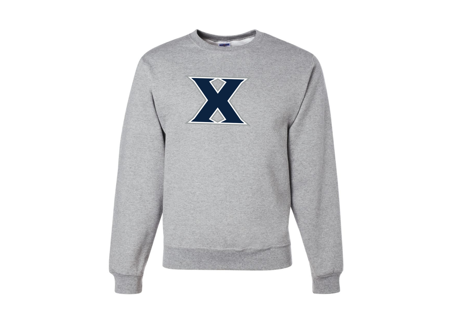 Men's Xavier Musketeers JERZEES NuBlend Crewneck Sweatshirt