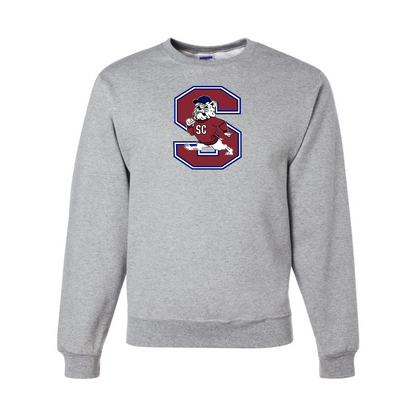 Men's South Carolina State Bulldogs Logo JERZEES NuBlend Crewneck Sweatshirt