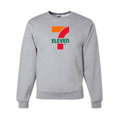 Men's 7 Eleven Logo  JERZEES NuBlend Crewneck Sweatshirt