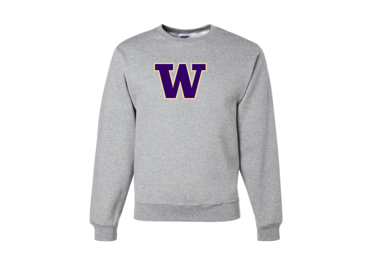 Men's Washington Huskies JERZEES NuBlend Crewneck Sweatshirt