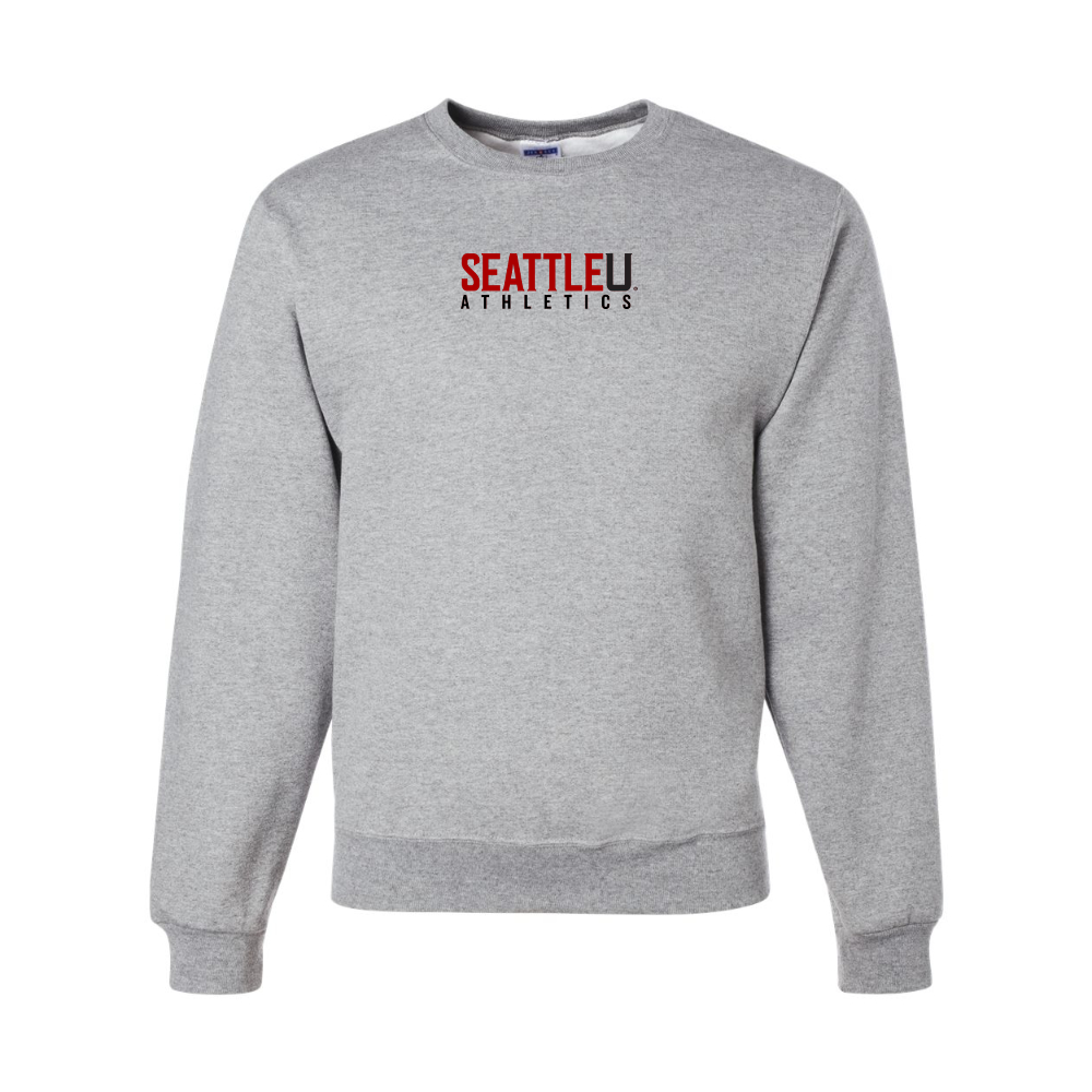 Men's Seattle Redhawks Logo JERZEES NuBlend Crewneck Sweatshirt