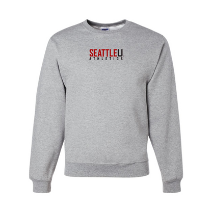 Men's Seattle Redhawks Logo JERZEES NuBlend Crewneck Sweatshirt