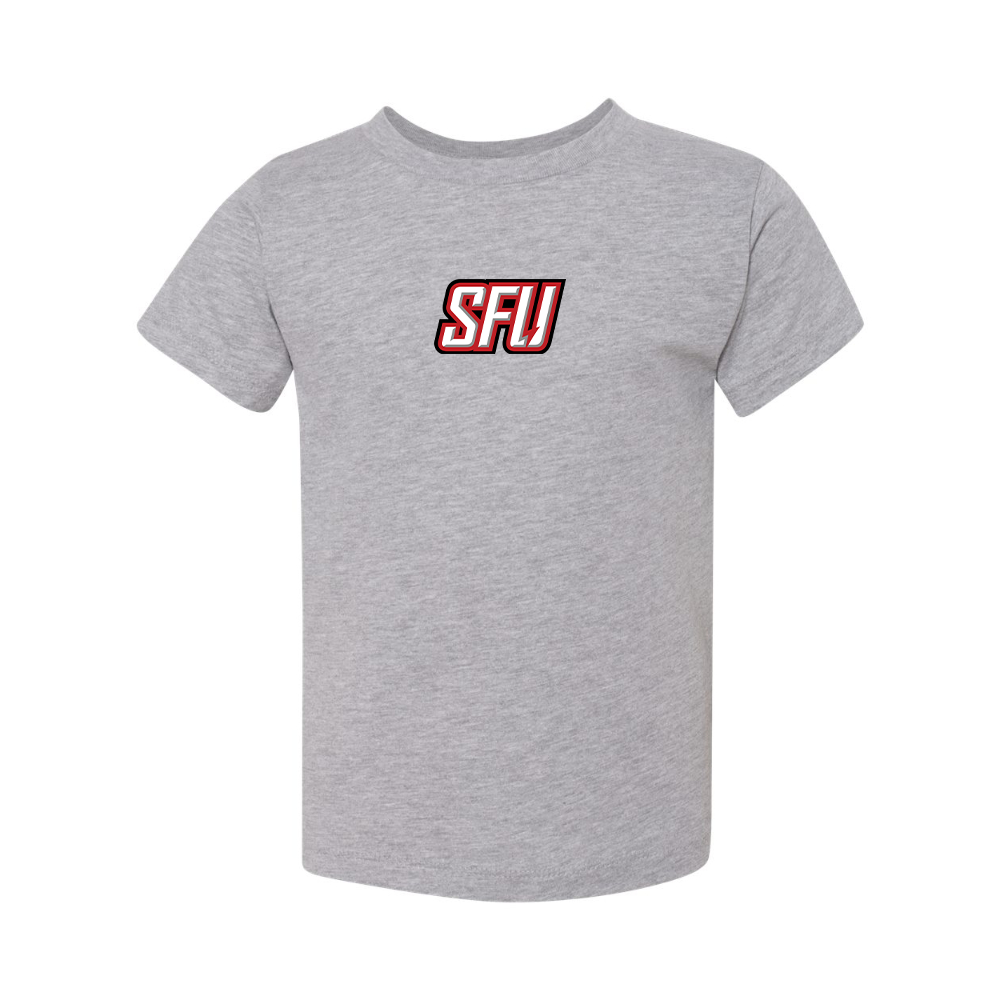 Saint Francis Red Flash Logo BELLA  CANVAS Toddler Jersey Tee