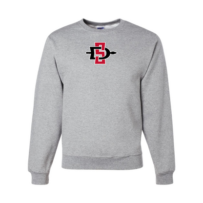 Men's San Diego State Aztecs Logo  JERZEES NuBlend Crewneck Sweatshirt