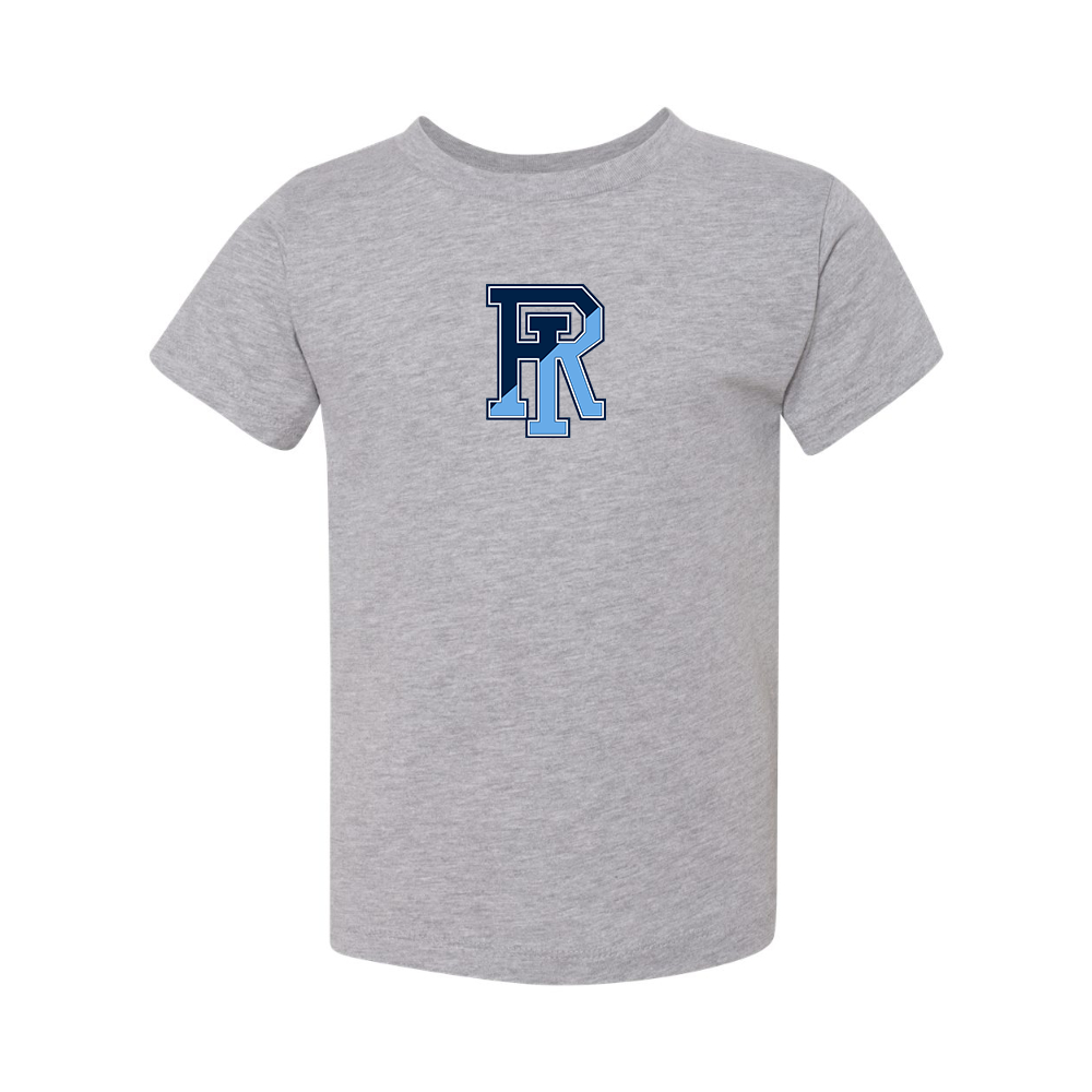 Rhode Island Rams Logo BELLA  CANVAS Toddler Jersey Tee