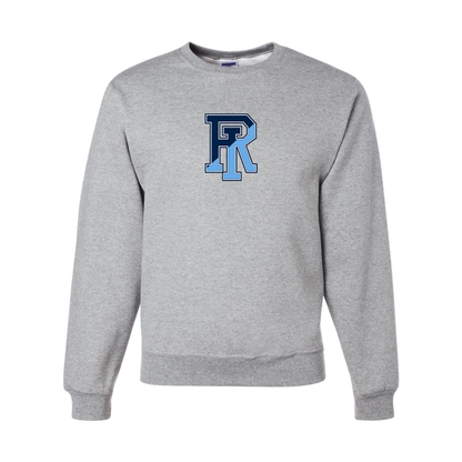 Men's Rhode Island Rams Logo JERZEES NuBlend Crewneck Sweatshirt