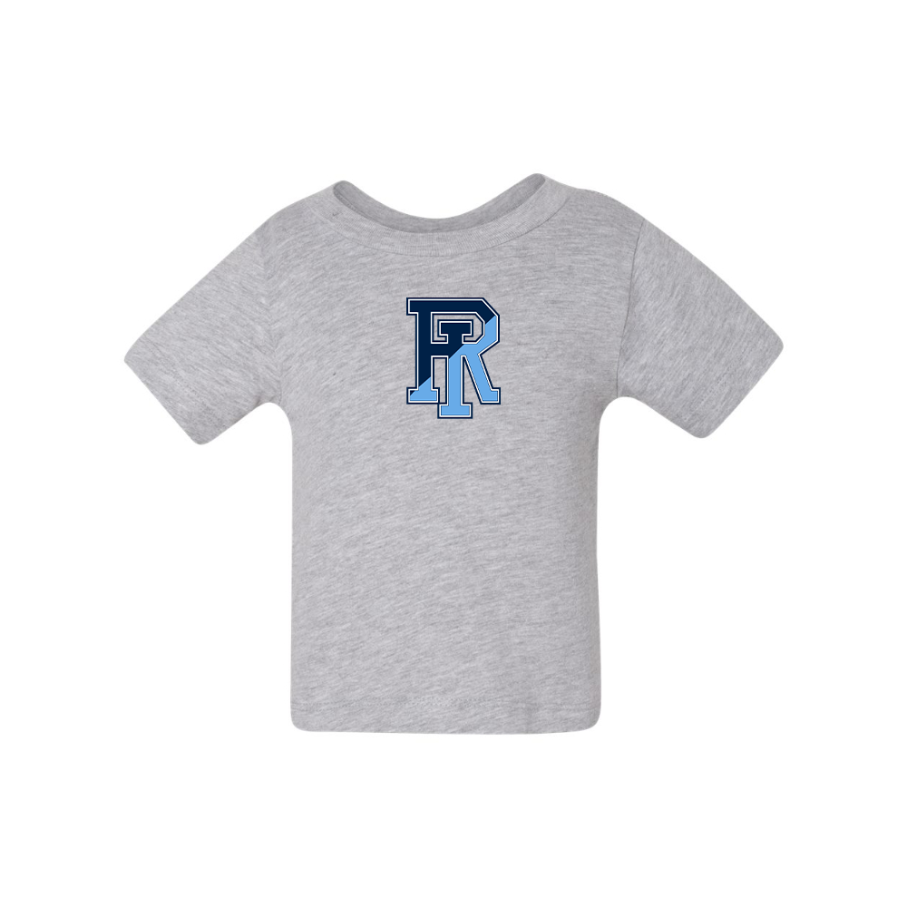 Rhode Island Rams Logo BELLA CANVAS Infant Jersey Tee