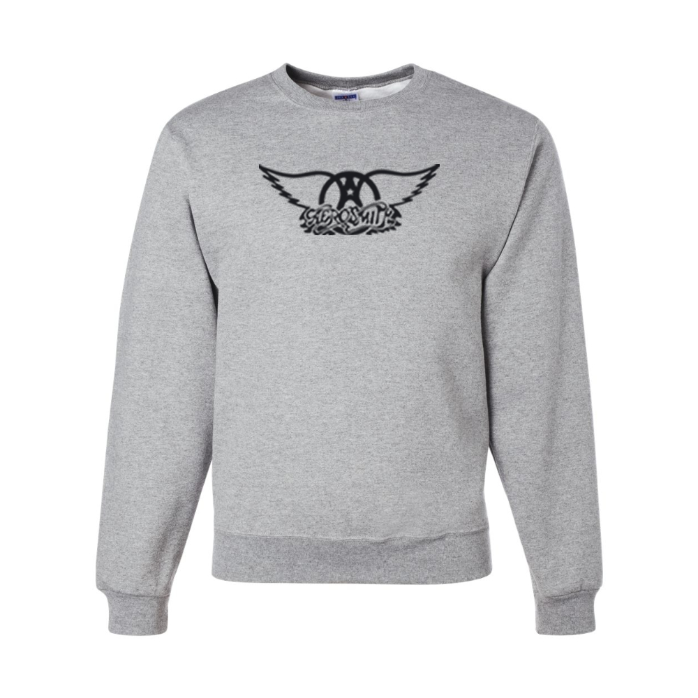 Men's Aerosmith Logo  JERZEES NuBlend Crewneck Sweatshirt