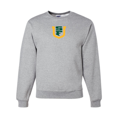 Men's San Francisco Dons Logo JERZEES NuBlend Crewneck Sweatshirt