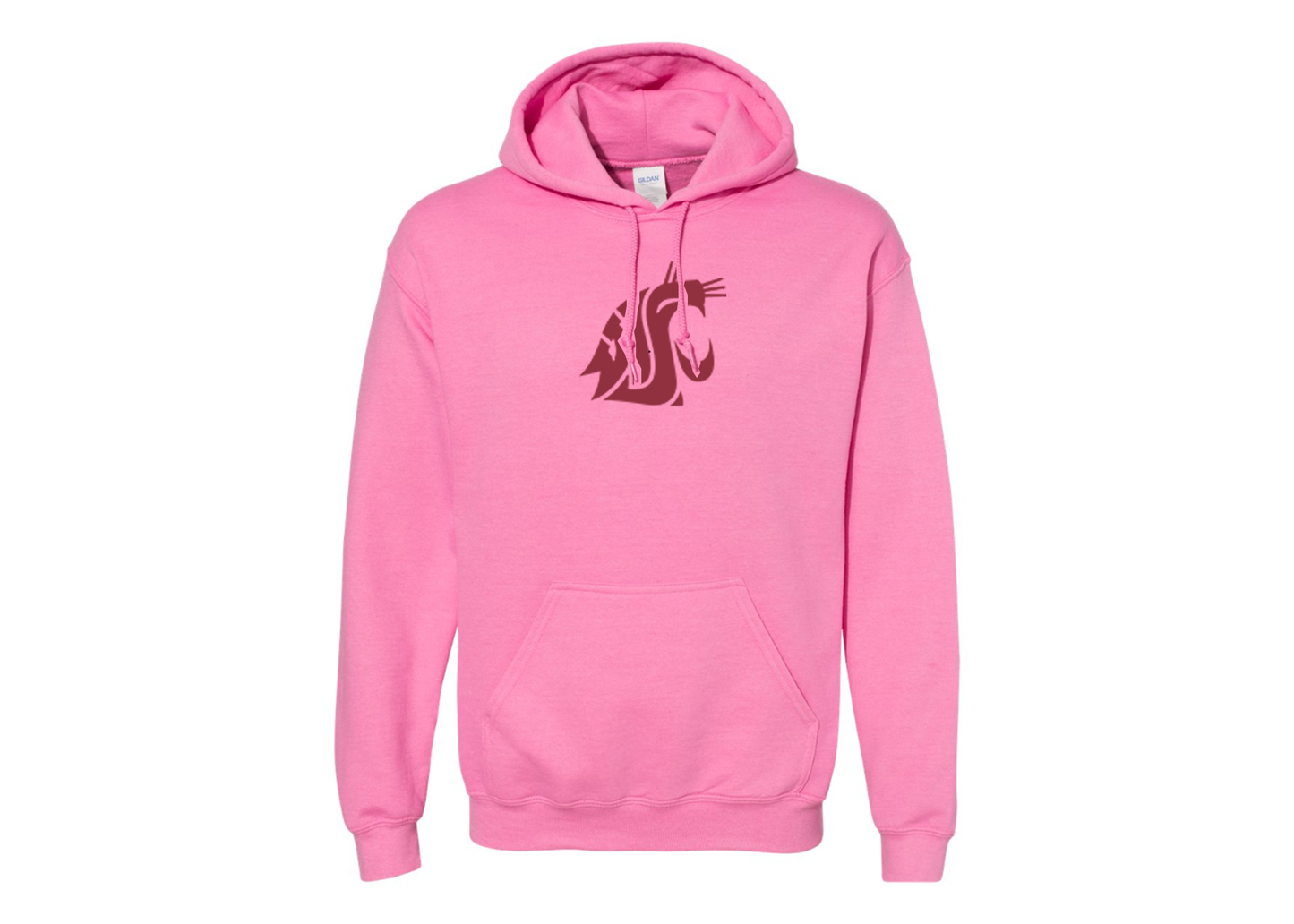 Men's Washington State Cougars Gildan  Heavy Blend Hooded Sweatshirt