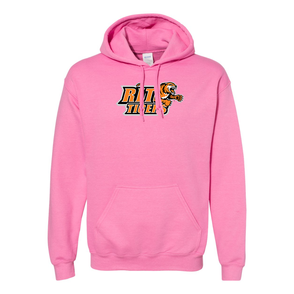 Men's RIT Tigers Logo Gildan  Heavy Blend Hooded Sweatshirt