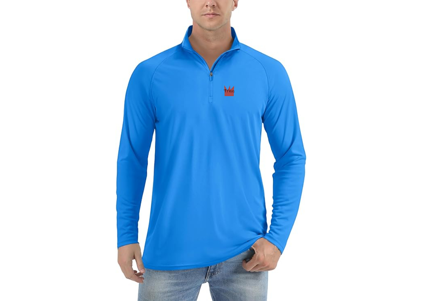 Men's Train Lightweight Quarter-Zip Athletic Shirt Long Sleeve Performance Wear