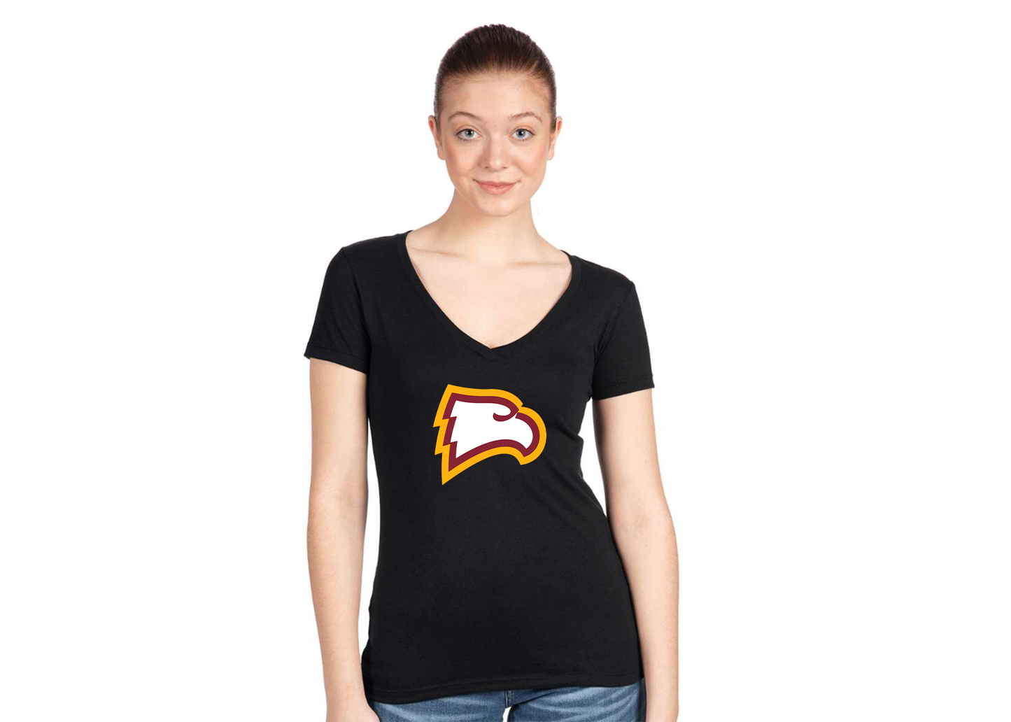 Women's Winthrop Eagles Next Level V-Neck T-Shirt