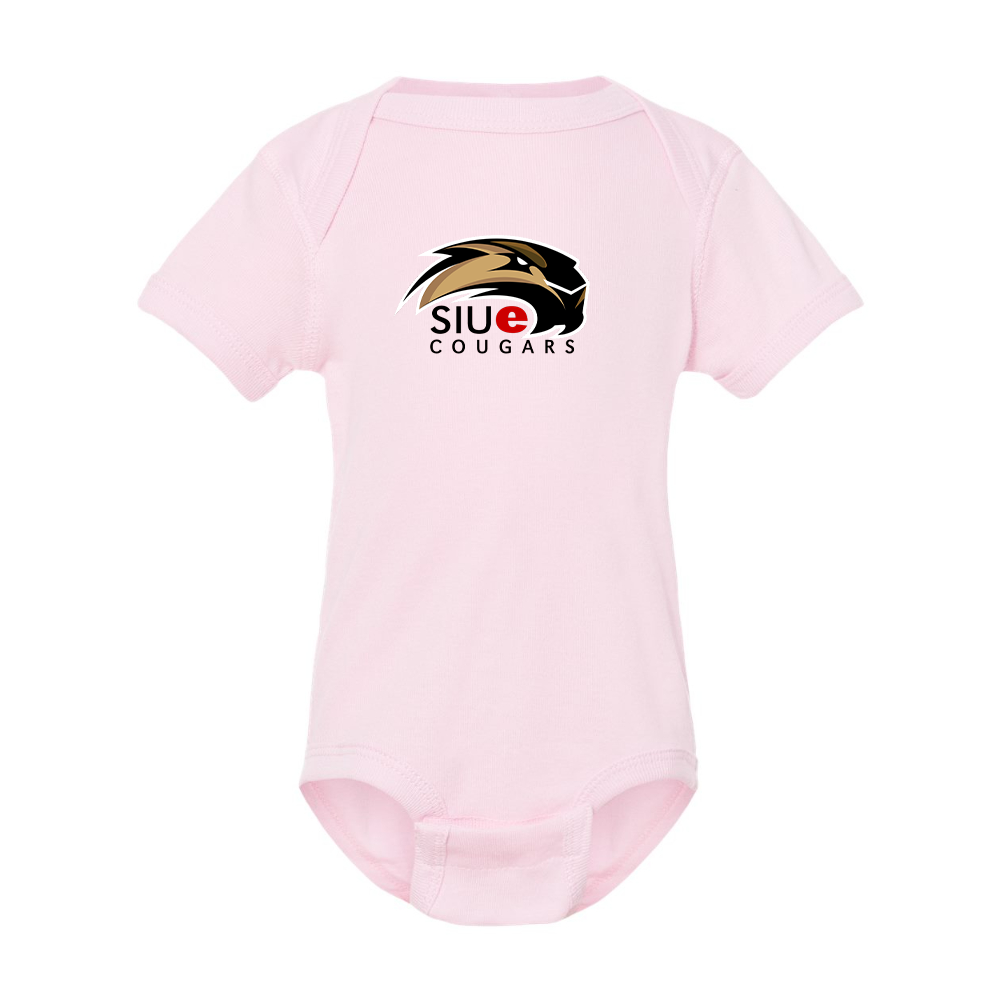 SIU Edwardsville Cougars Logo  Rabbit Skins Infant Baby Rib Bodysuit
