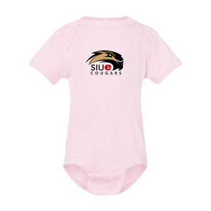 SIU Edwardsville Cougars Logo  Rabbit Skins Infant Baby Rib Bodysuit