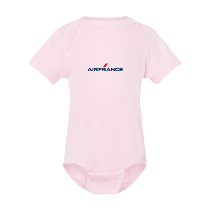 Air France Logo Rabbit Skins Infant Baby Rib Bodysuit