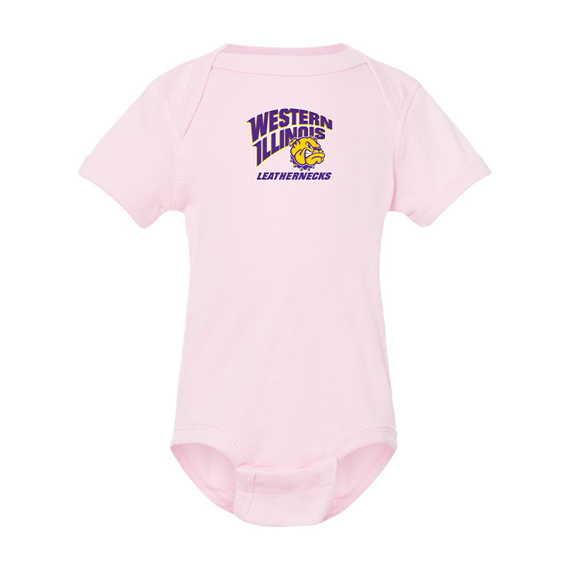 Western Illinois Leathernecks Rabbit Skins Infant Baby Rib Bodysuit