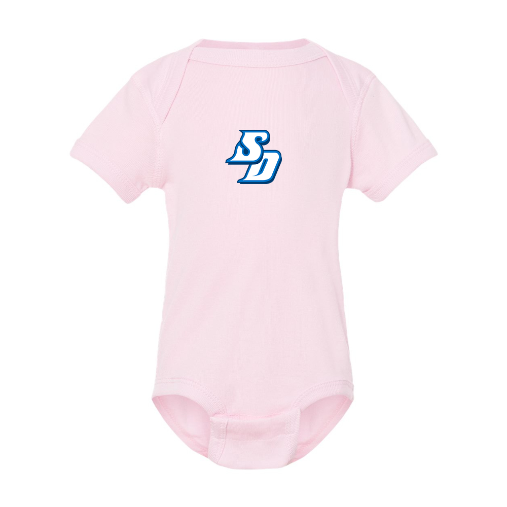 San Diego Toreros Logo Rabbit Skins Infant Baby Rib Bodysuit