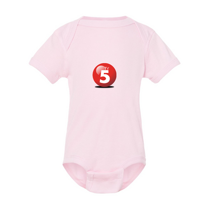 ABC TV5 Logo Rabbit Skins Infant Baby Rib Bodysuit