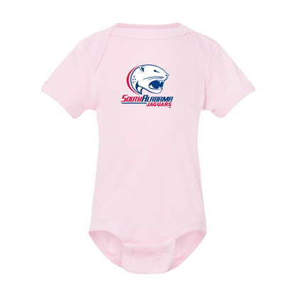 South Alabama Jaguars Logo  Rabbit Skins Infant Baby Rib Bodysuit