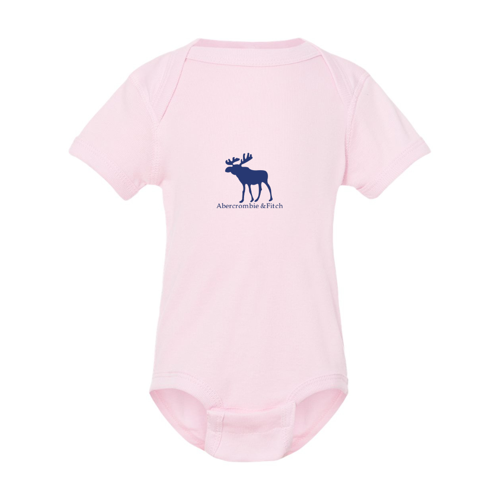 Abercrombie & Fitch Moose Logo  Rabbit Skins Infant Baby Rib Bodysuit