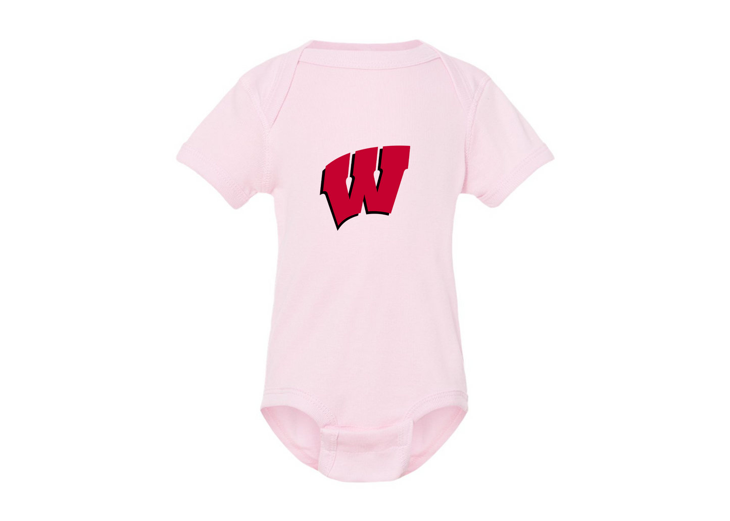 Wisconsin Badgers Rabbit Skins Infant Baby Rib Bodysuit