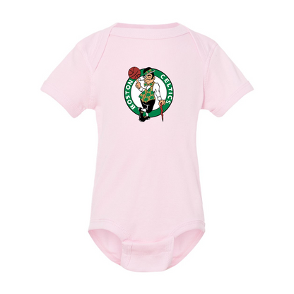 Boston Celtics Logo Rabbit Skins Infant Baby Rib Bodysuit