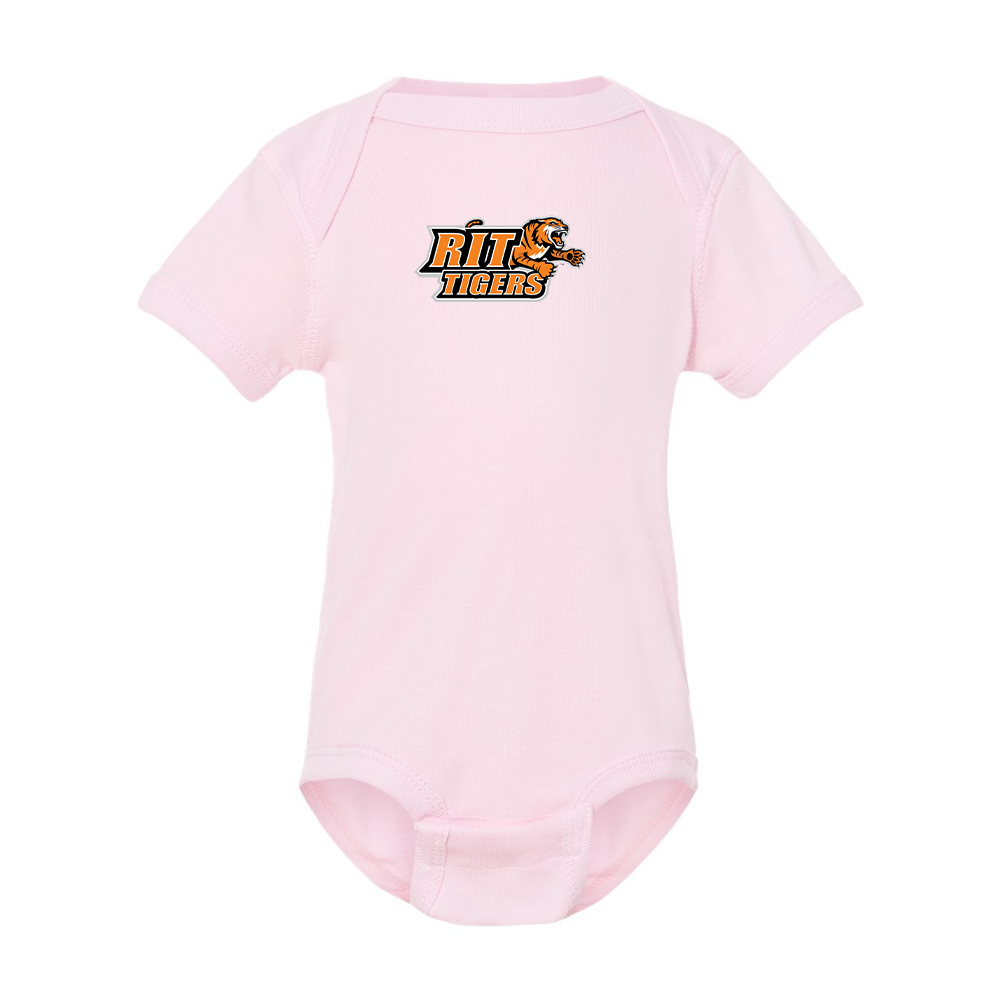 RIT Tigers Logo Rabbit Skins Infant Baby Rib Bodysuit