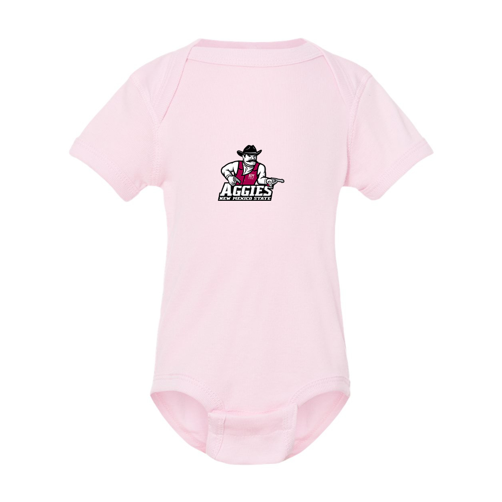 Aggies New Mexico State Logo  Rabbit Skins Infant Baby Rib Bodysuit