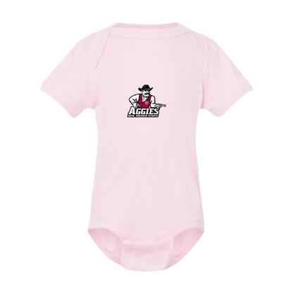 Aggies New Mexico State Logo  Rabbit Skins Infant Baby Rib Bodysuit