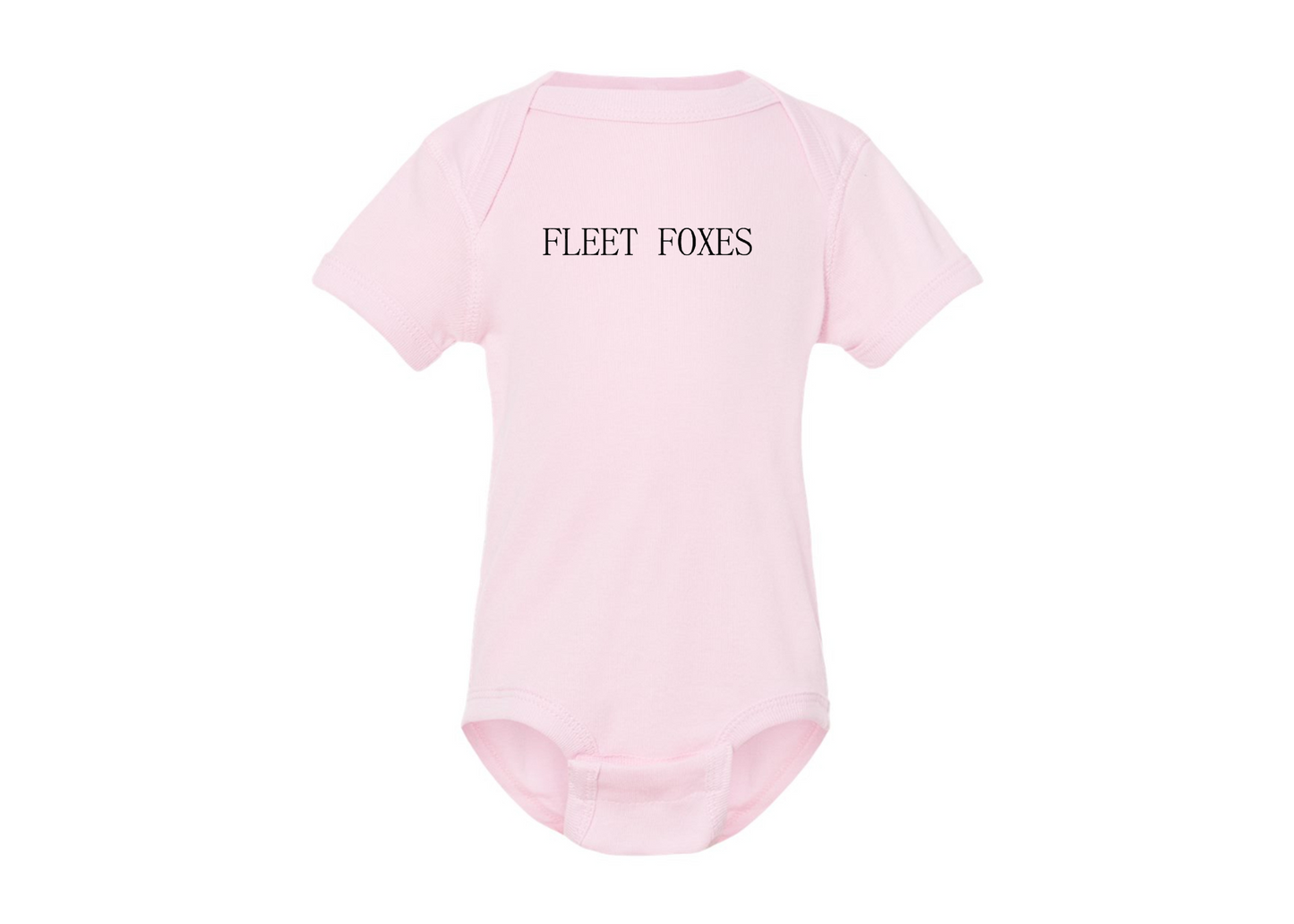Fleet Foxes Logo  Rabbit Skins Infant Baby Rib Bodysuit
