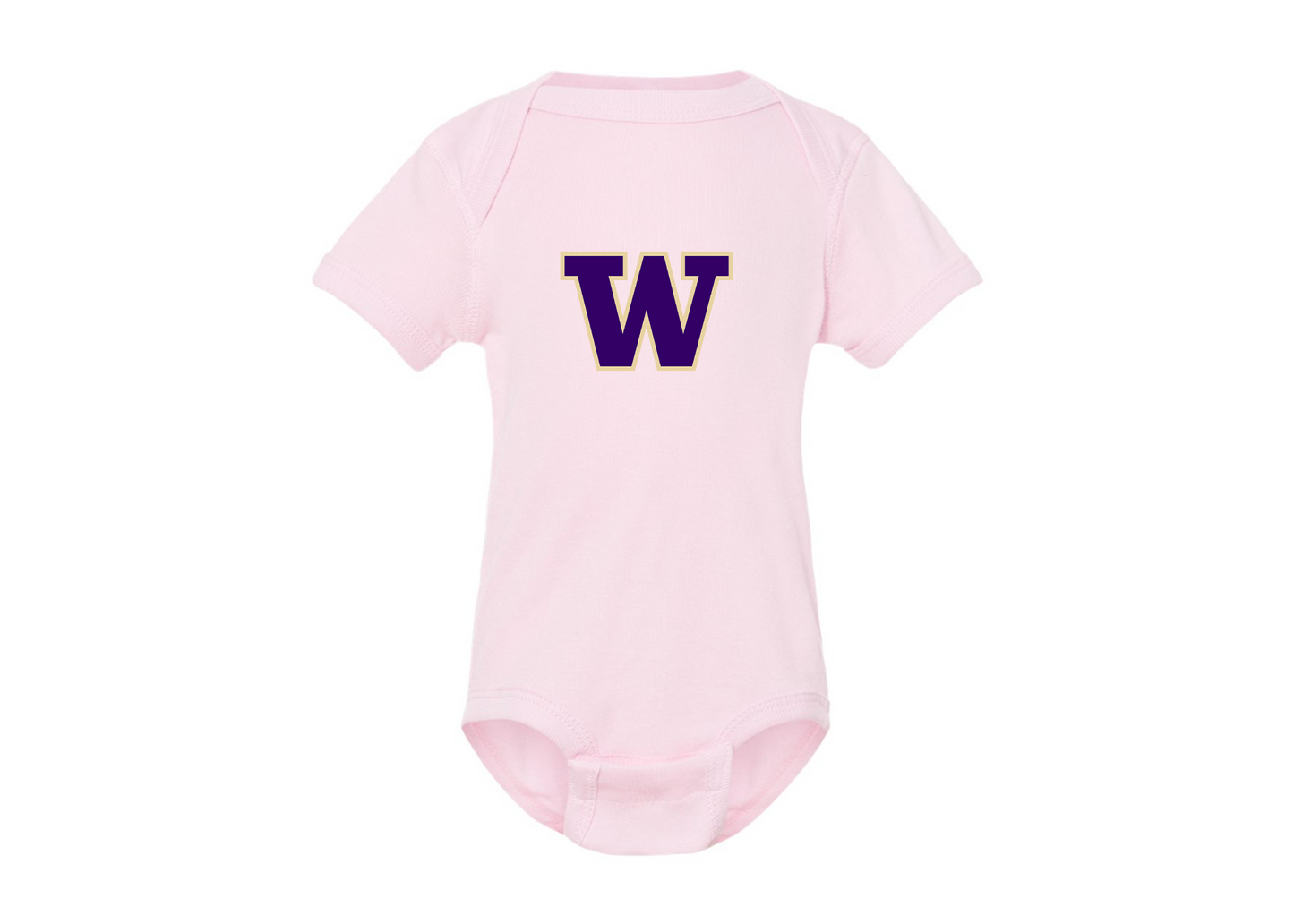 Washington Huskies Rabbit Skins Infant Baby Rib Bodysuit
