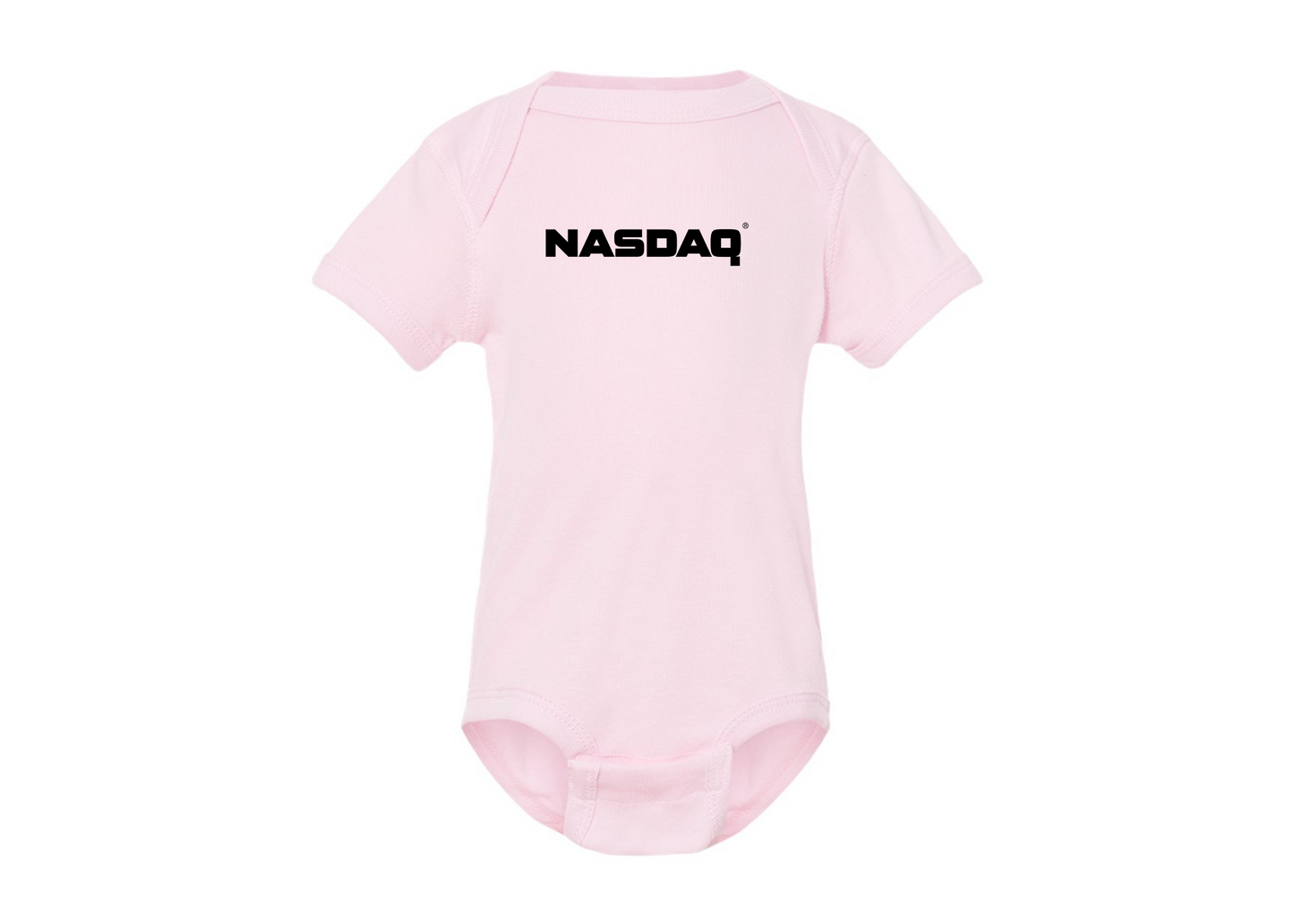 Nasdaq Logo  Rabbit Skins Infant Baby Rib Bodysuit