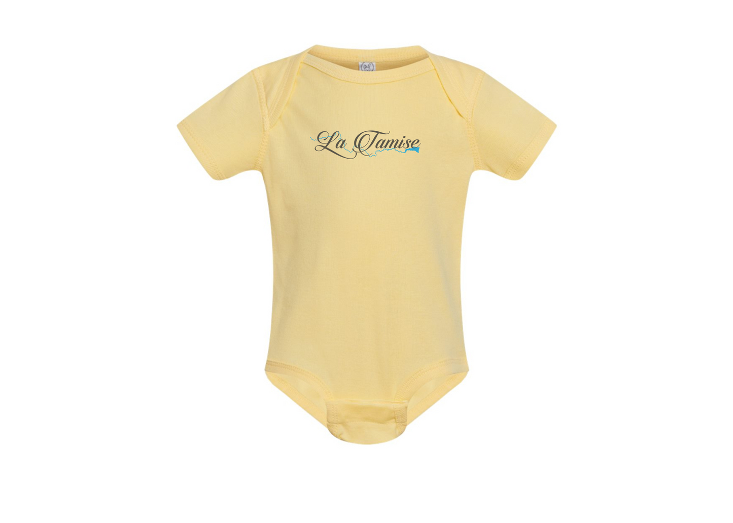 La Tamise Logo  Rabbit Skins Infant Baby Rib Bodysuit