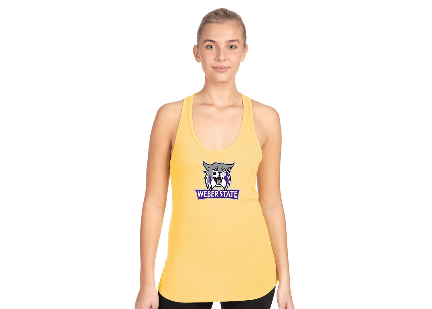 Women's Weber State Wildcats Next Level Ideal Racerback Tank