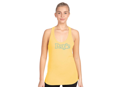Women's People Magazine Logo Next Level Ideal Racerback Tank