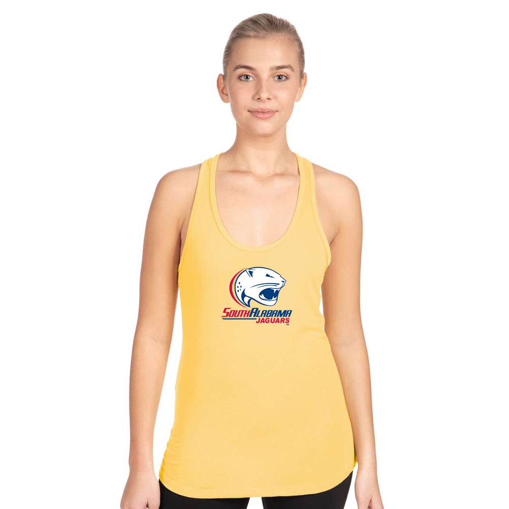 Women's South Alabama Jaguars Logo Next Level Ideal Racerback Tank