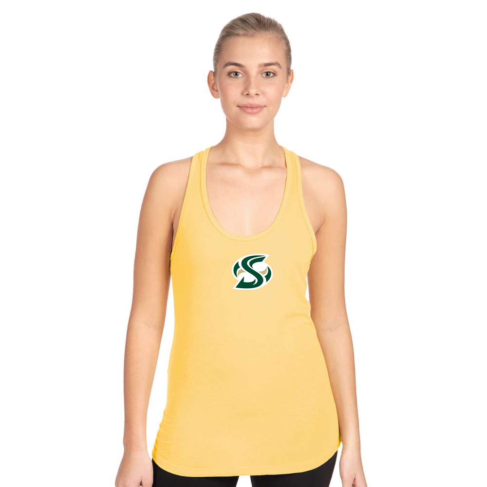 Women's  Sacramento State Hornets Logo  Next Level Ideal Racerback Tank