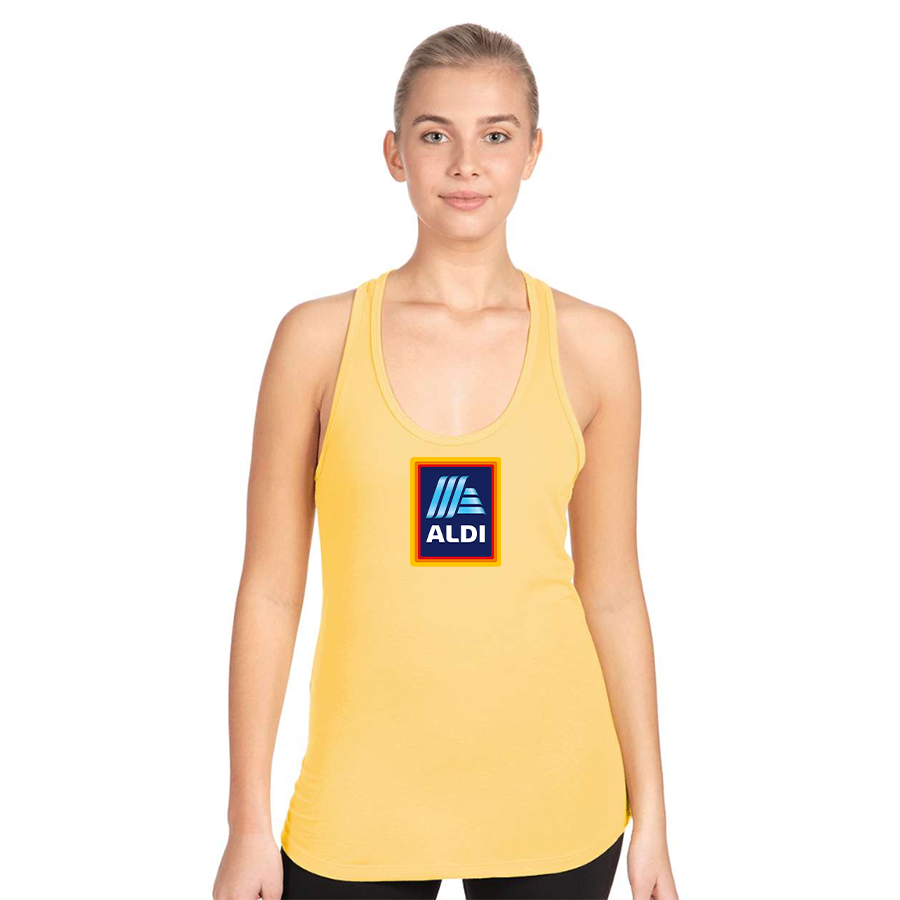 Women's Aldi Logo Next Level Ideal Racerback Tank