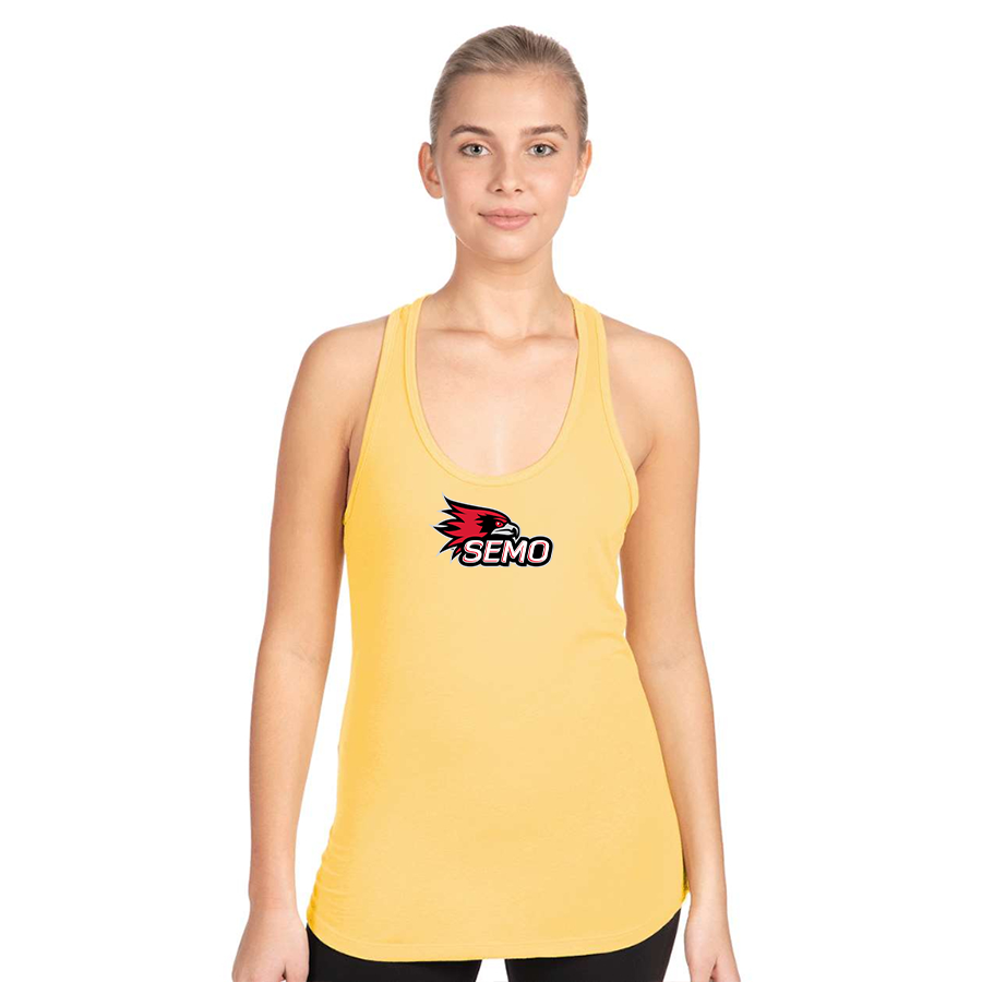 Women's SEMO Redhawks Logo Next Level Ideal Racerback Tank
