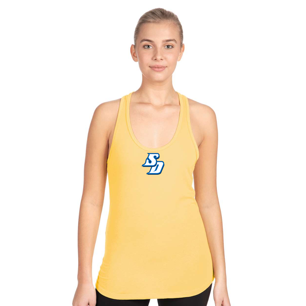 Women's San Diego Toreros Logo Next Level Ideal Racerback Tank